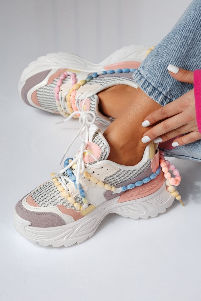 Evi Női Sportcipő Többszinü Ökológiai Bőrből #24549