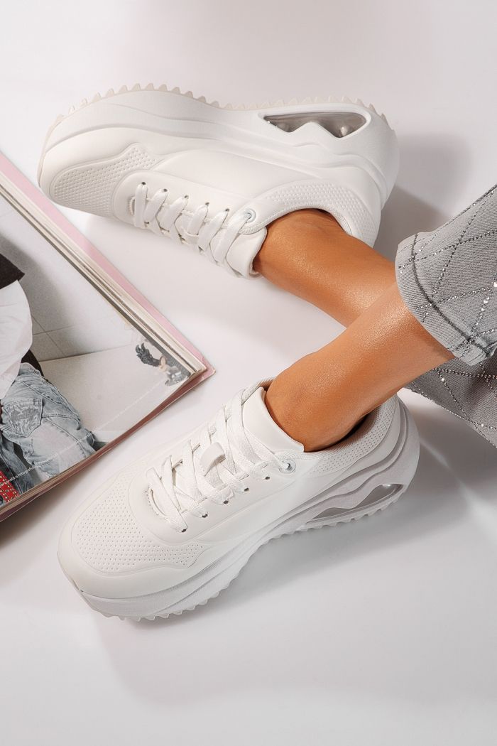 Női fehér tornacipő ökobőrből Audrey #24554