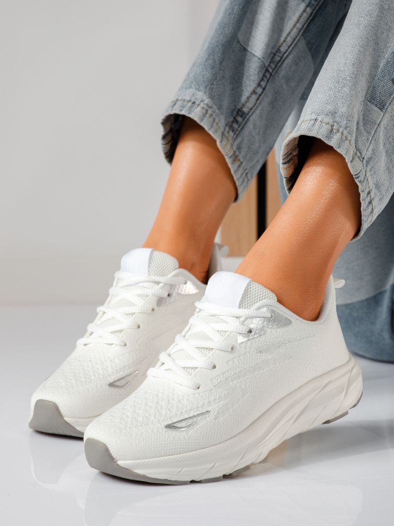 Luisa Női Sportcípő Fehér Textil Anyagból #24556