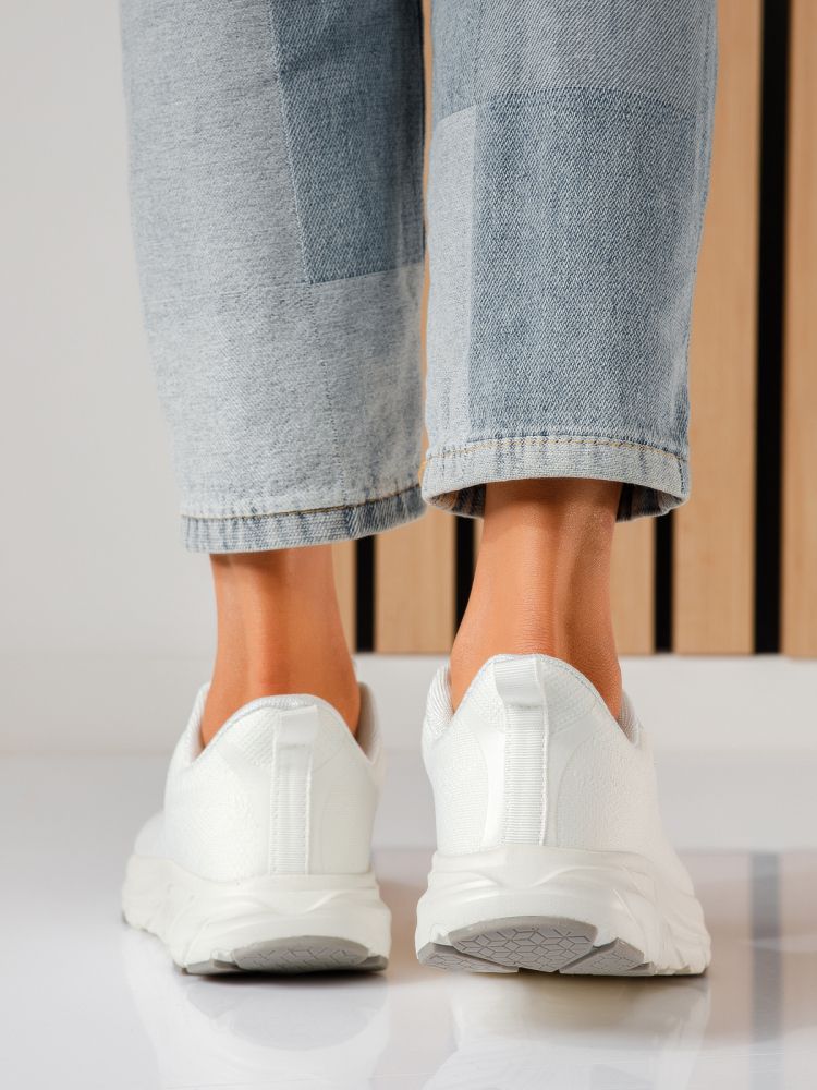 Luisa Női Sportcípő Fehér Textil Anyagból #24556