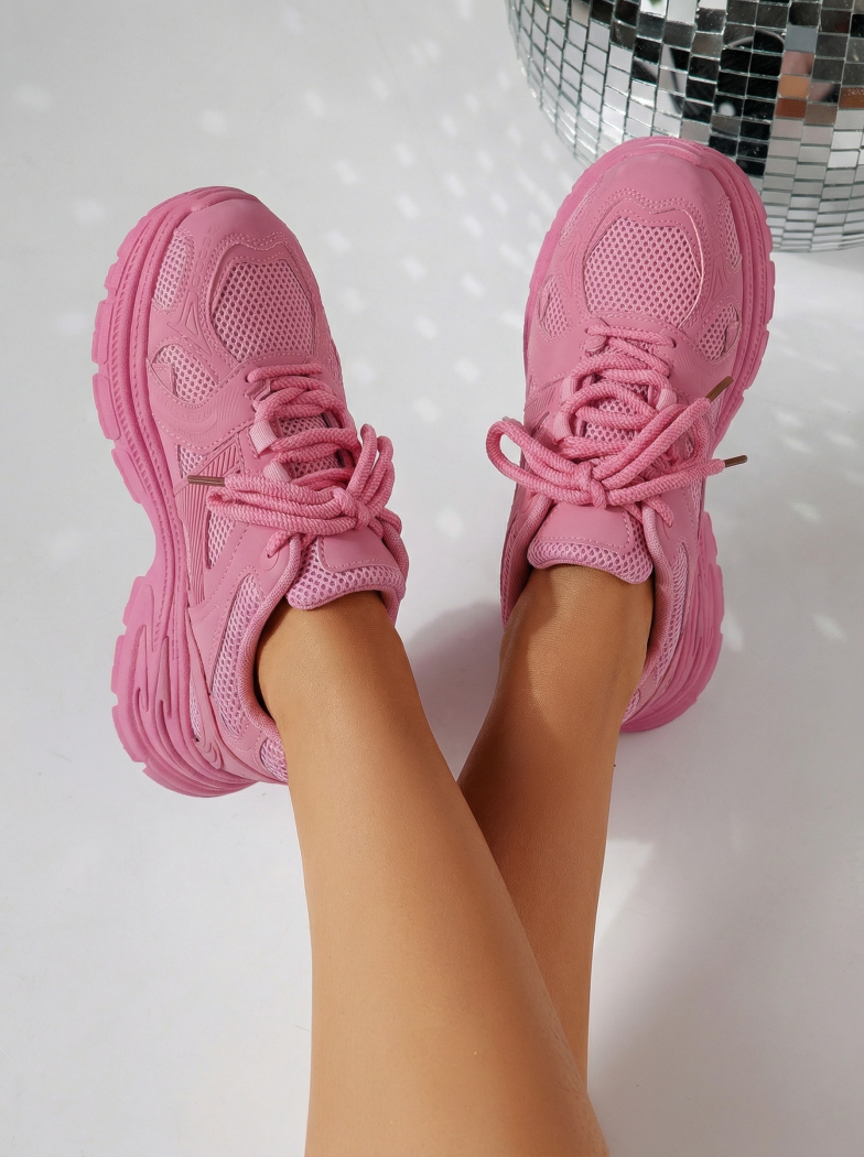 Női rózsaszín sportcipő ekológikus bőrből Amber #24524