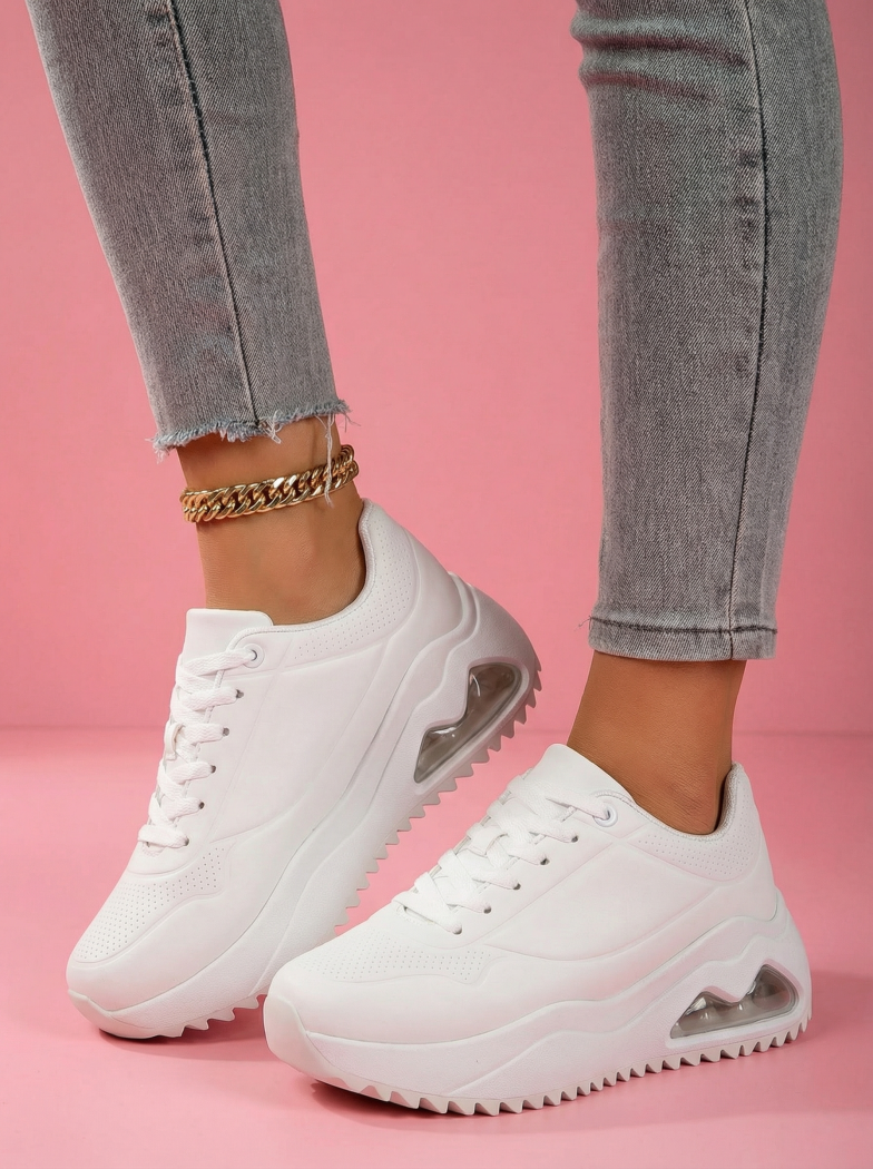 Női fehér tornacipő ökobőrből Audrey #24554