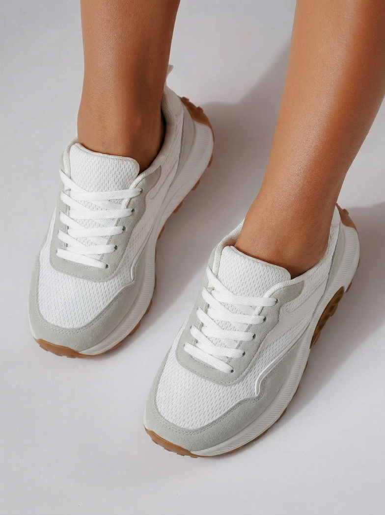 Női sportcipők fehér  textil anyagból készült Agatha3 #24582