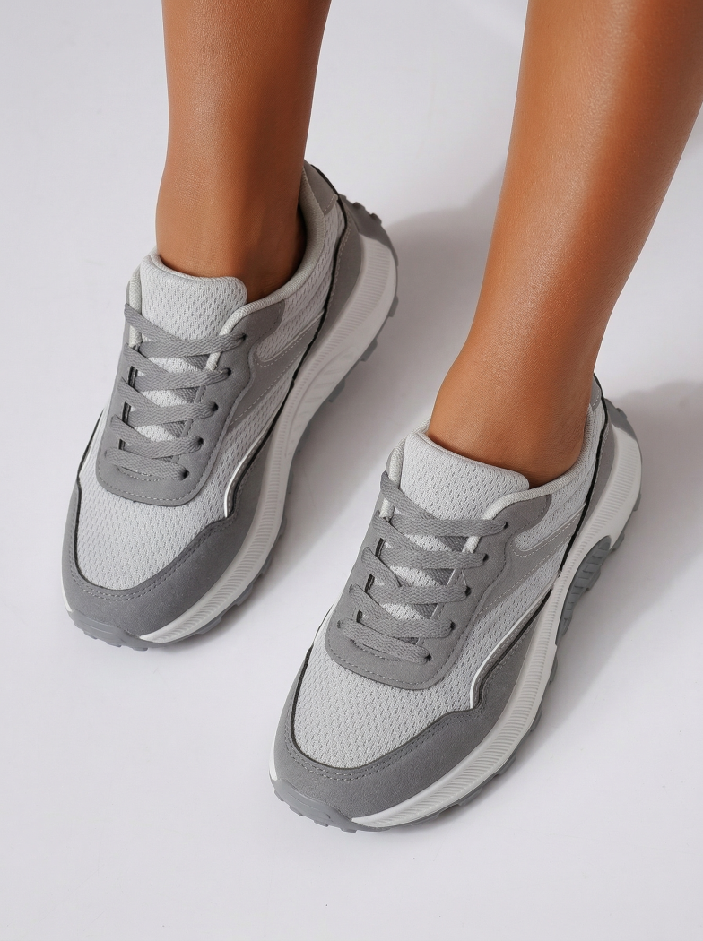 Női sportcipők szürke textil anyagból készült Agatha3 #24583