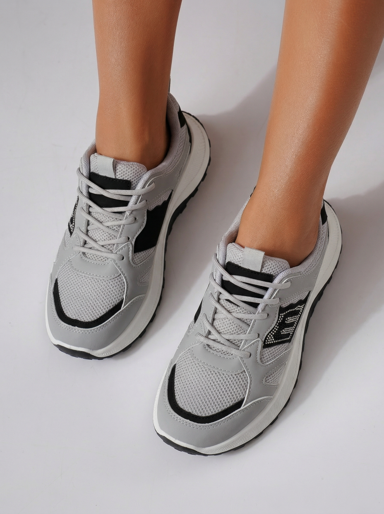 Női sportcipők szürke textil anyagból készült Maggie #24588