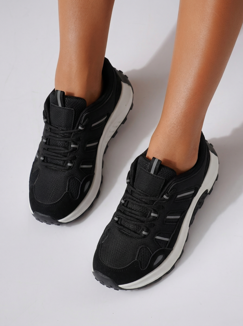 Női sportcipők fekete textil anyagból készült Agatha2 #24578