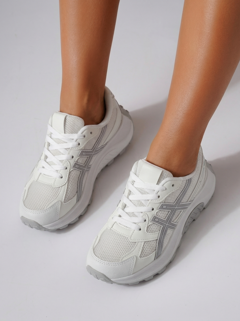 Női sportcipők fehér textil anyagból készült Agatha4 #24585