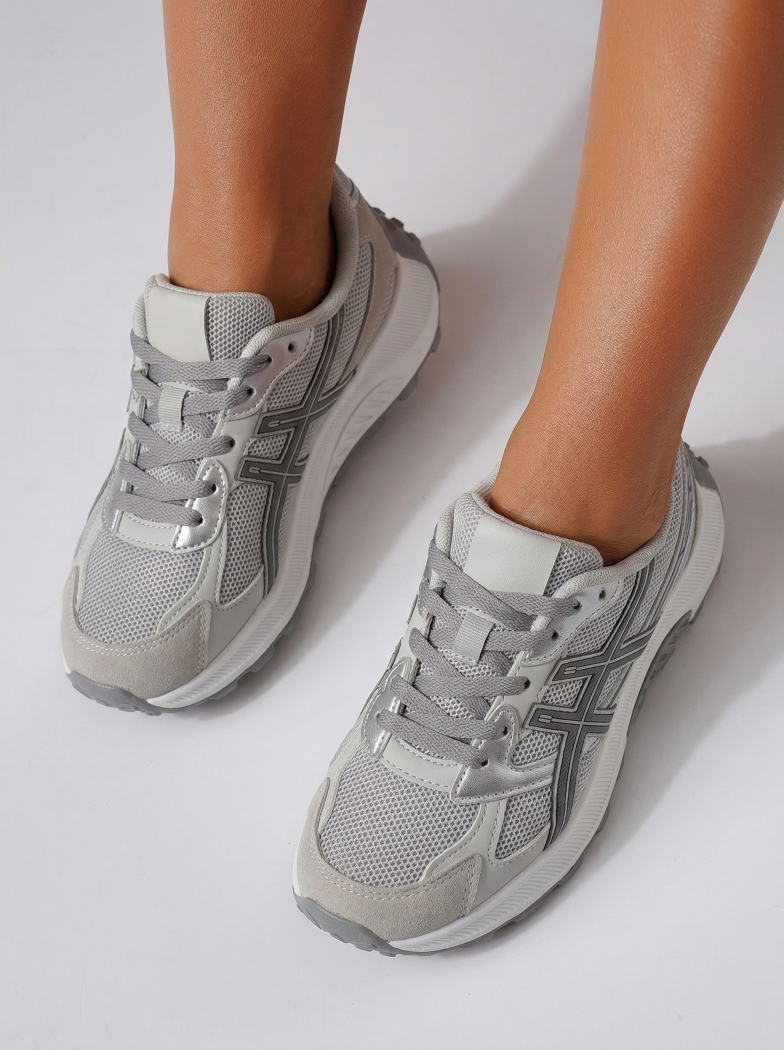 Női sportcipők szürke textil anyagból készült Agatha4 #24586