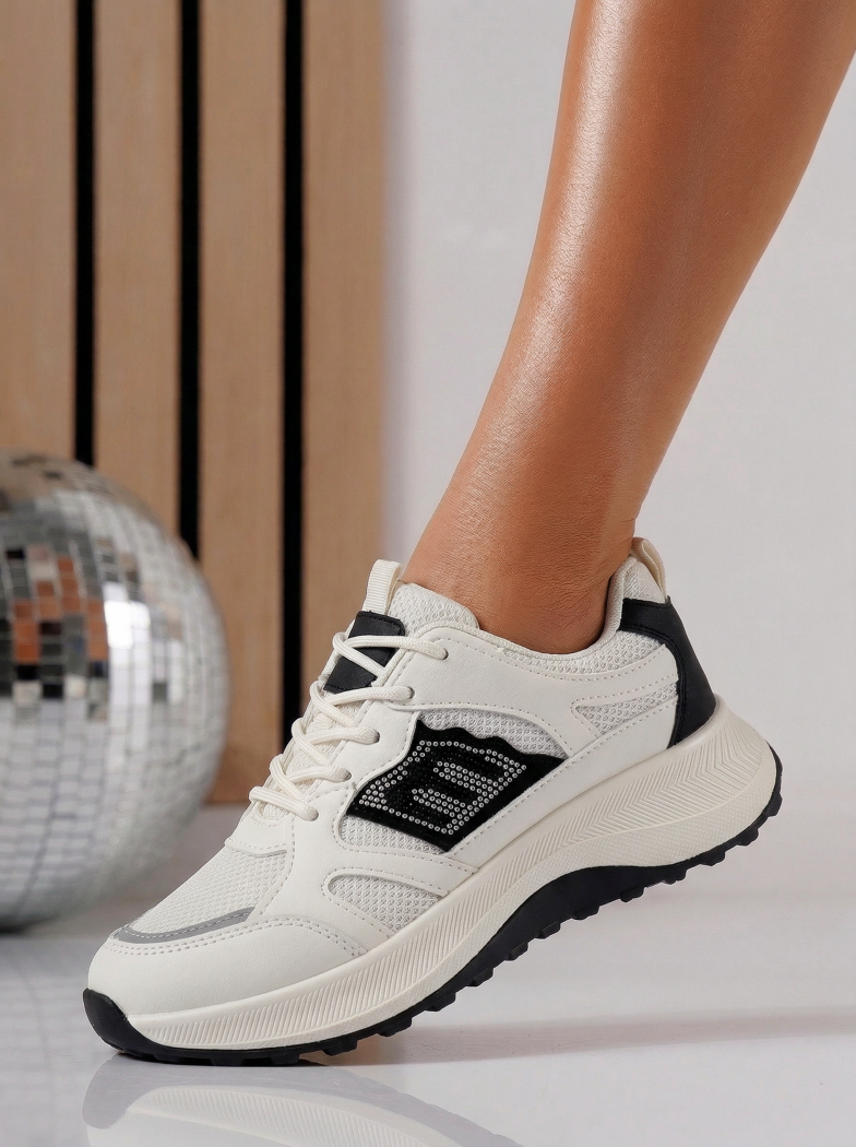 Női sportcipők bézs textil anyagból készült Maggie #24587