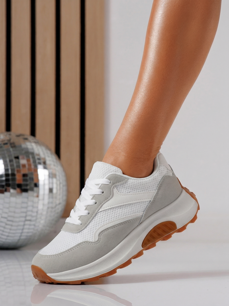 Női sportcipők fehér  textil anyagból készült Agatha3 #24582