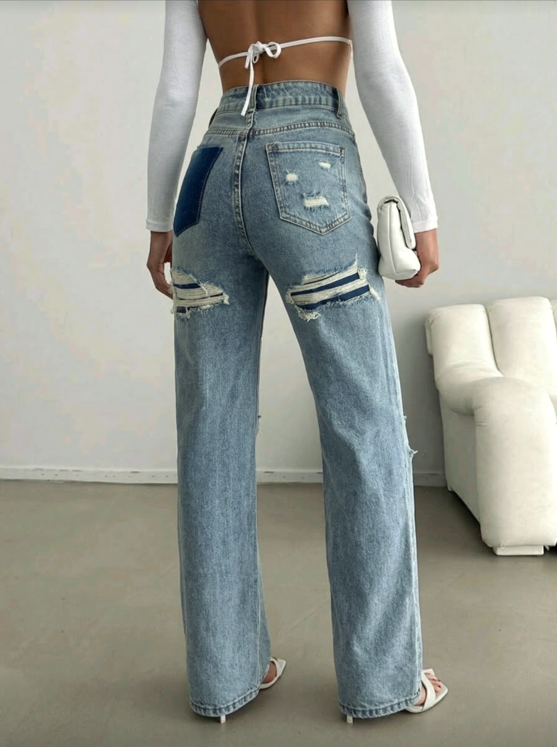 Női trapéz farmer Casiana zöldellő #A1405