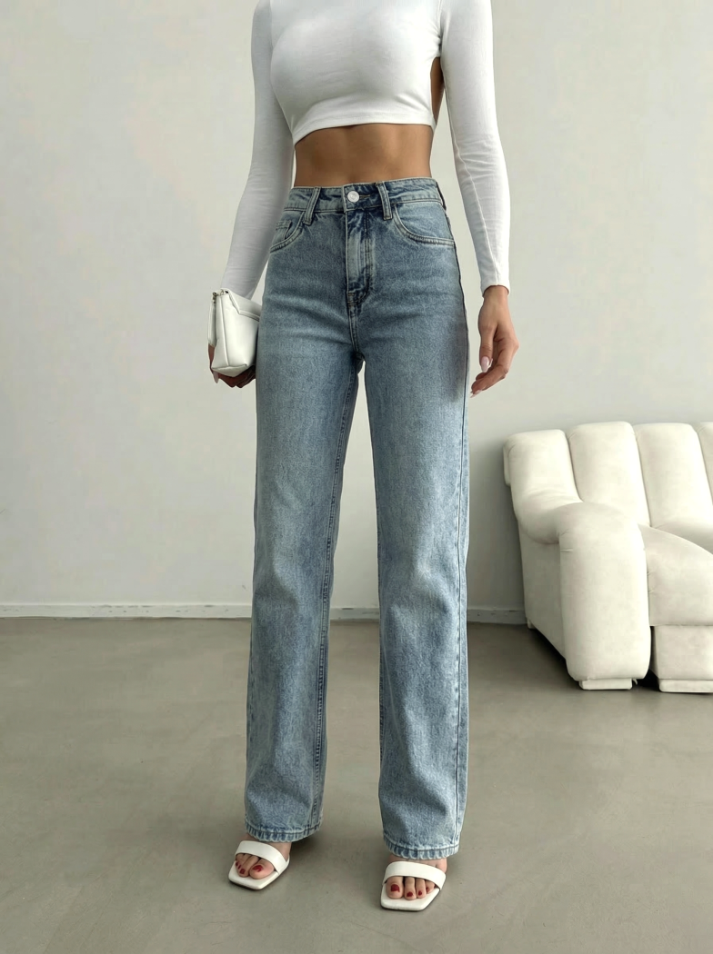 Női trapéz farmer Casiana zöldellő #A1405