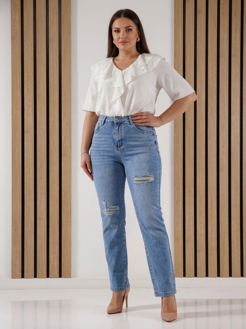 Női Baggy Fit farmer Juana kék #A1399