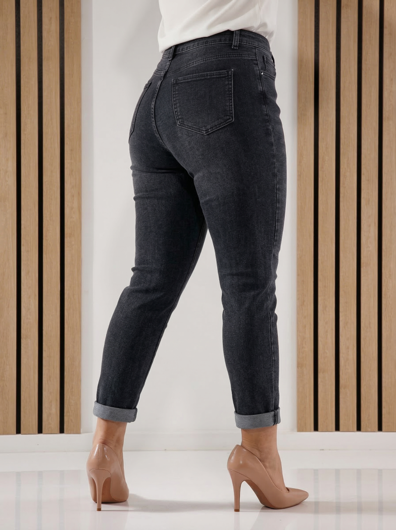 Női Baggy Fit farmer Amira szürke #A1402