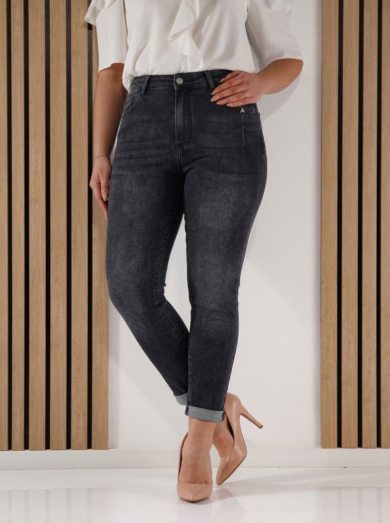 Női Baggy Fit farmer Amira szürke #A1402