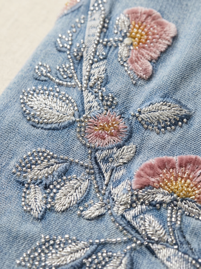 Női trapéz farmernadrág Katia kék #A1414