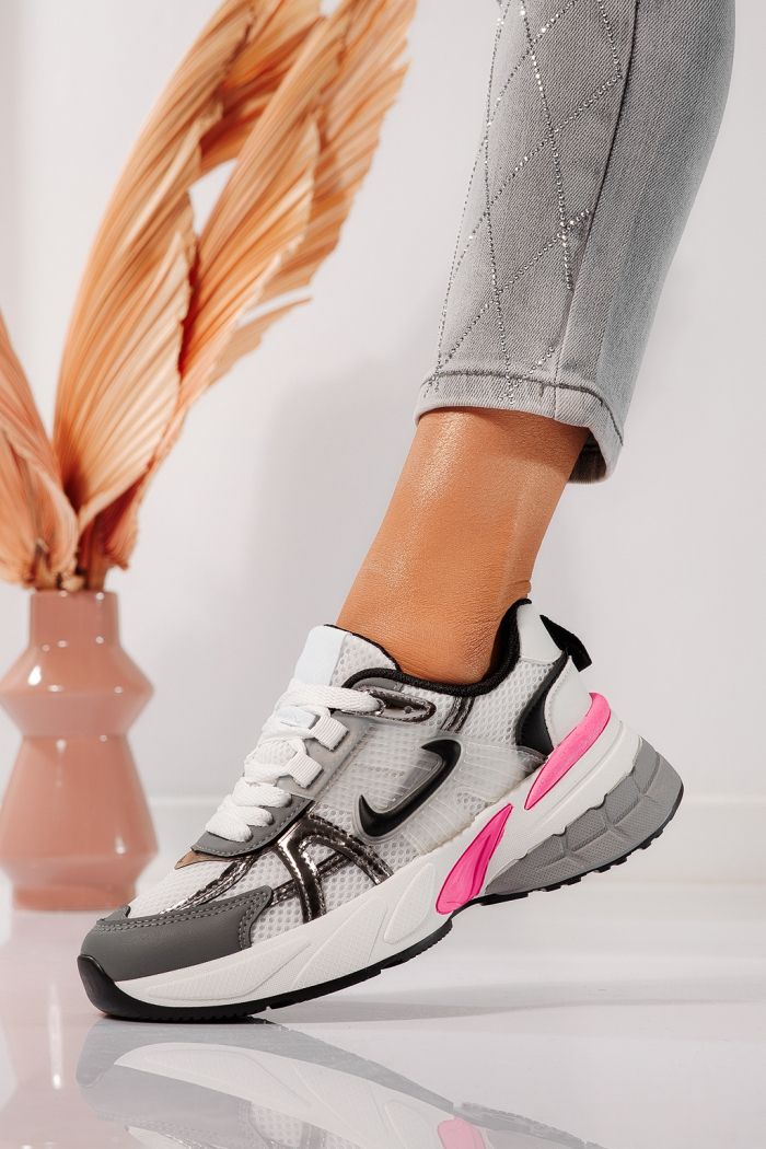 Női fehér tornacipő ökobőrből Amy #24604