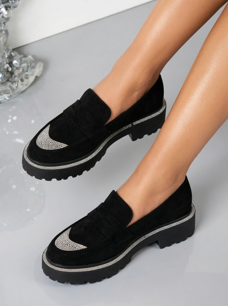 Neo Női Alkalmi Cipő Fekete Ökológiai Bőrből Velúr #18567