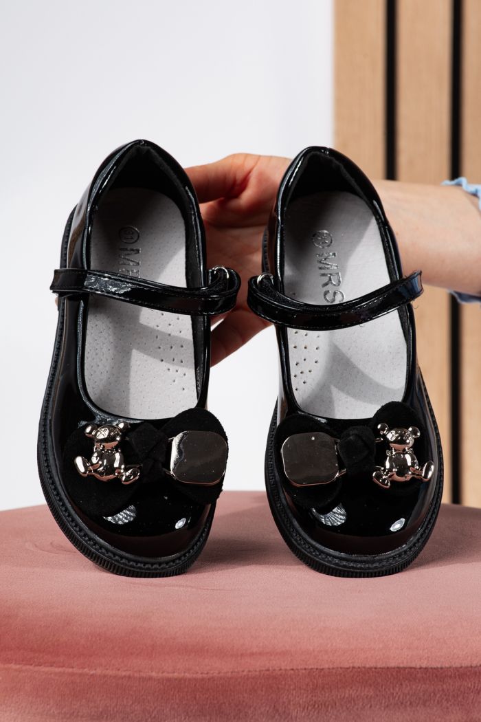 Fekete lány lakkcipő Alina2 #24639