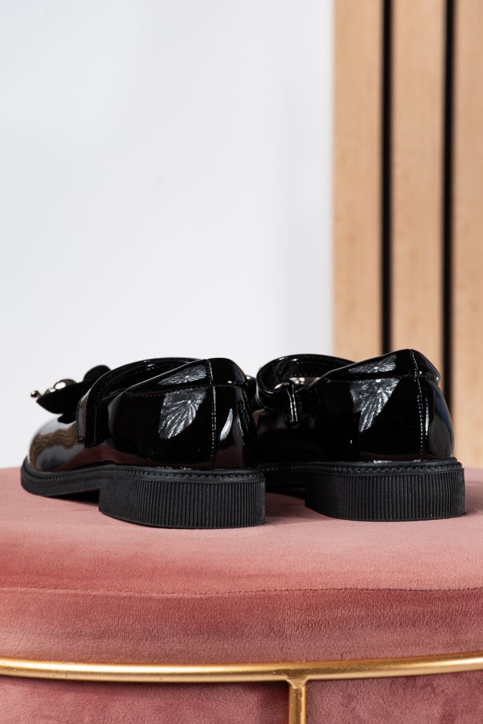 Lányok fekete lakkcipő Alina #24641