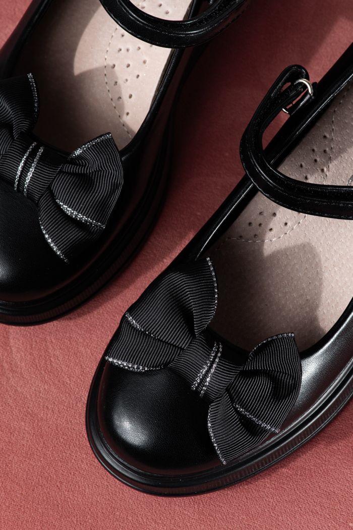 Fekete lány cipők ökobőrből Alis2 #24650