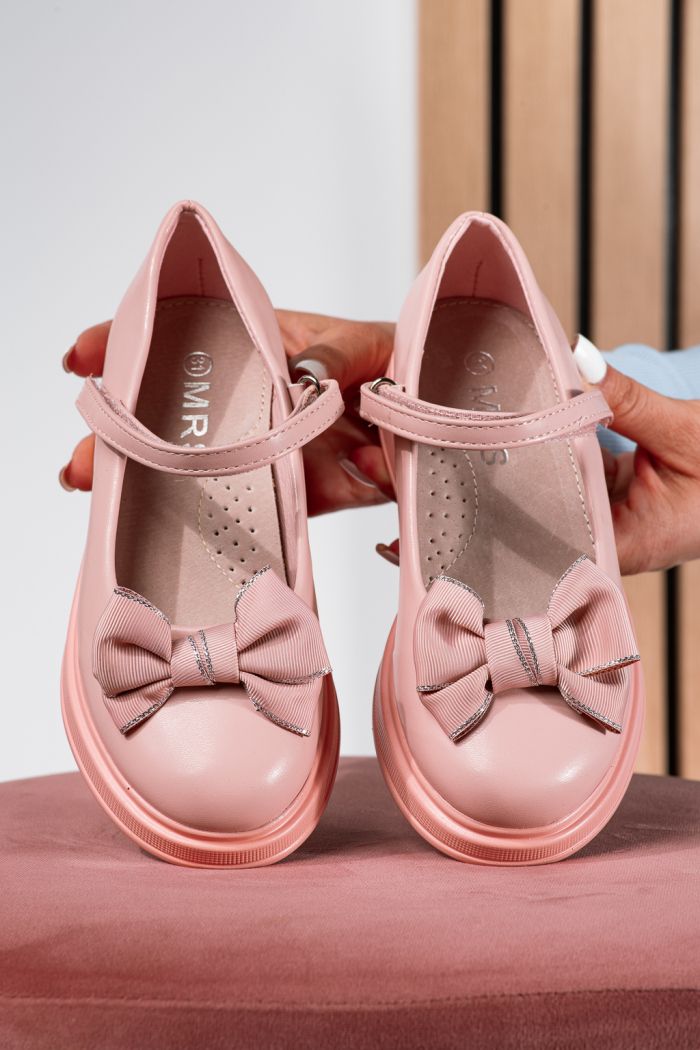 Rózsaszín lány cipő eco-bőrből Alis #24653
