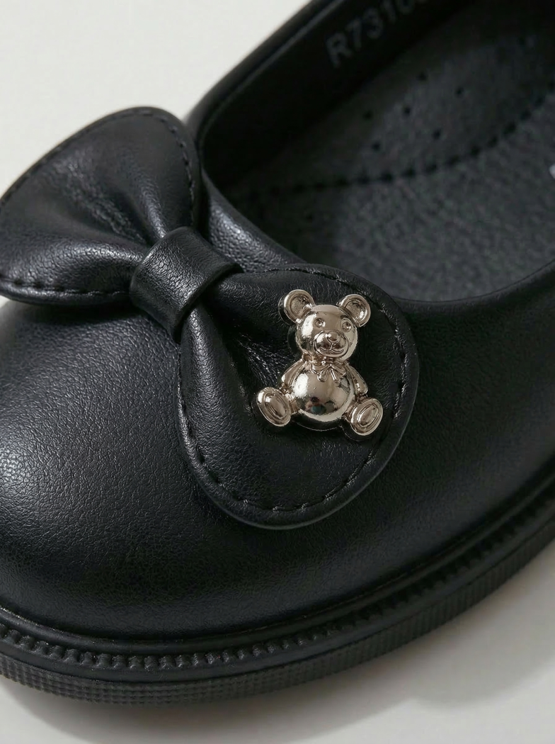 Lány Cipők fekete öko bőrből készült Lorete #24623