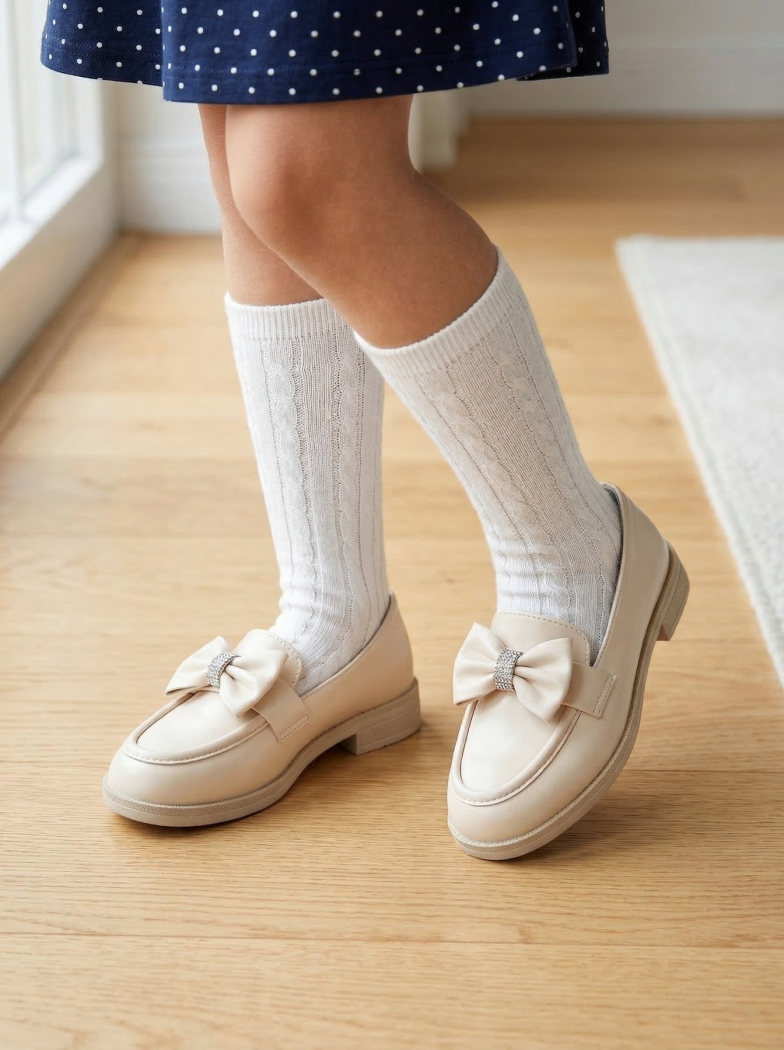 Lány Cipők bézs öko bőrből készült Alda #24615