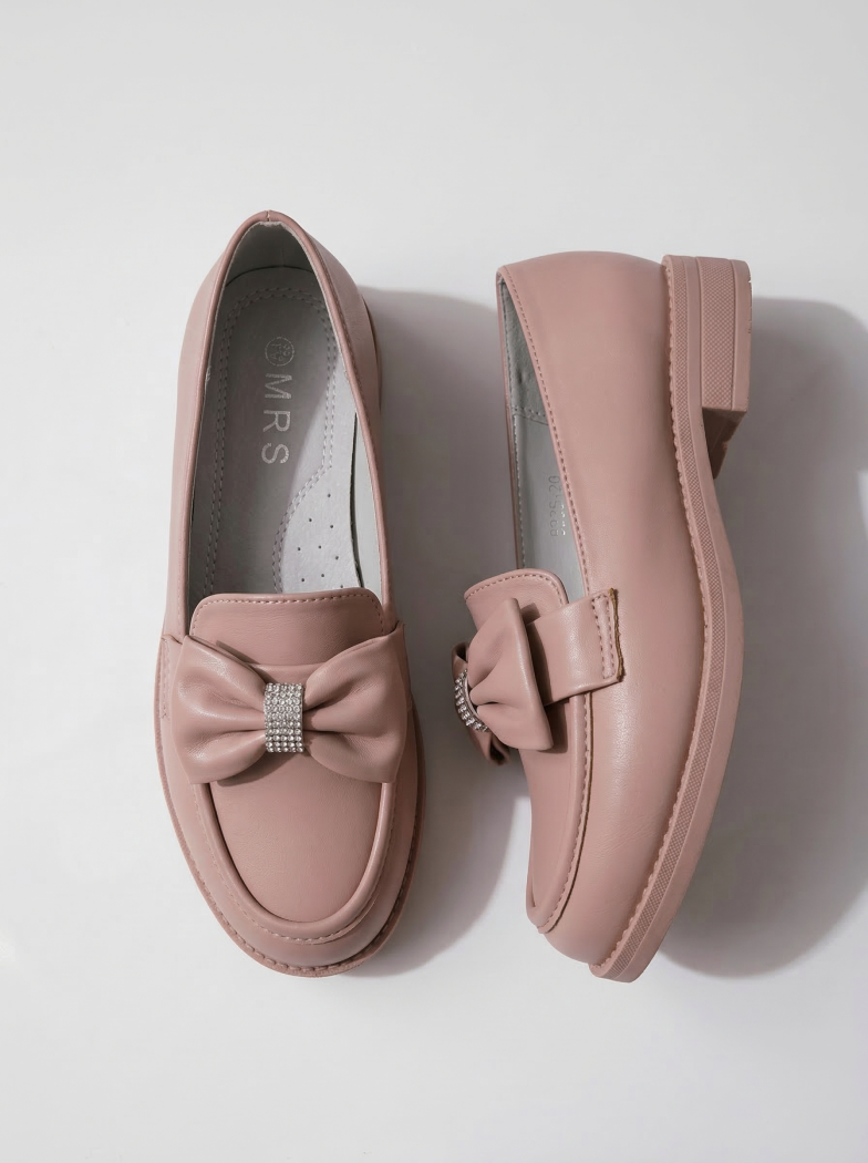 Lány Cipők rózsaszín öko bőrből készült Alda2 #24621