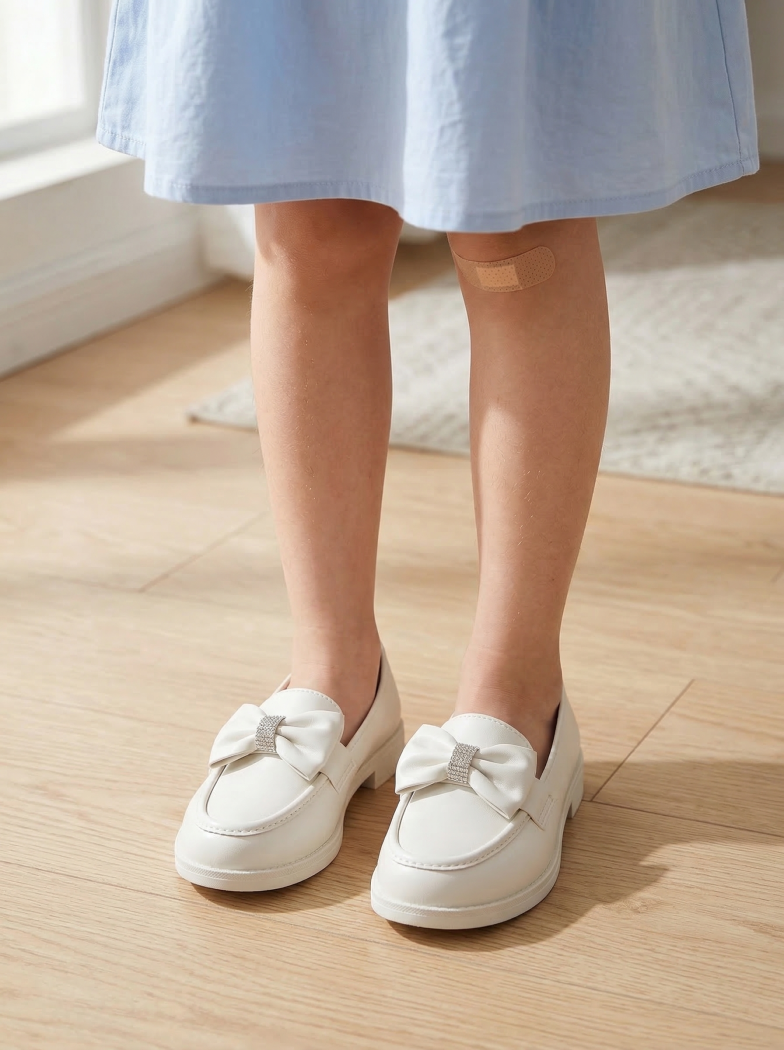 Lány Cipők fehér öko bőrből készült Alda2 #24622