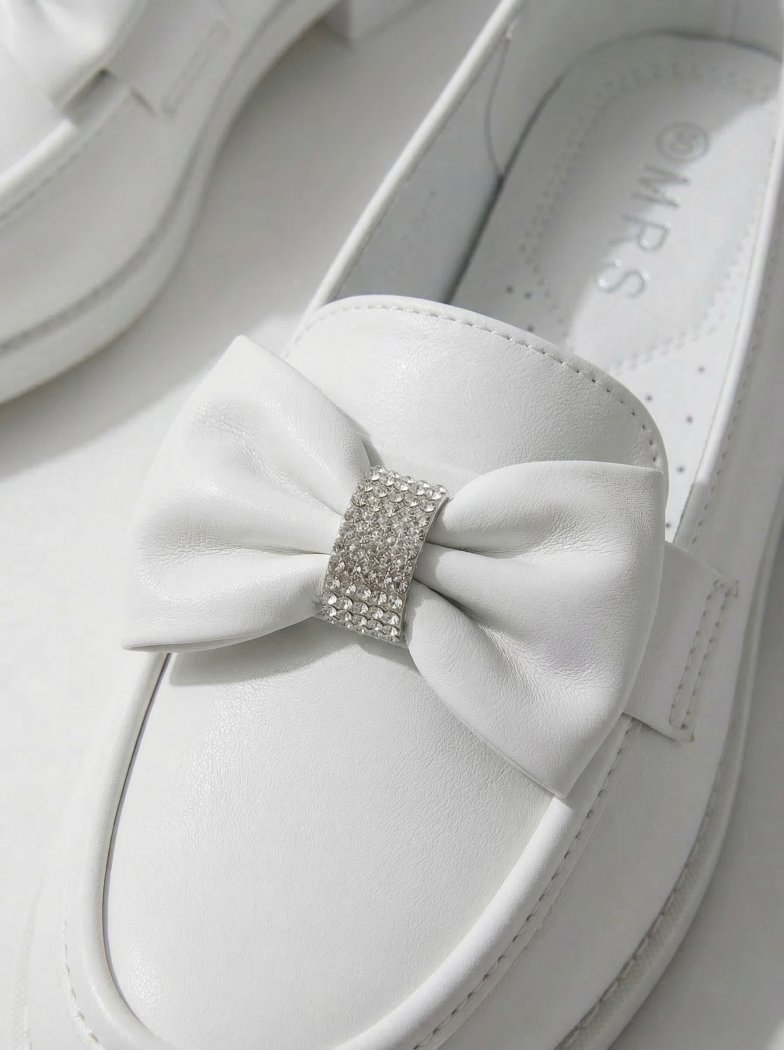 Lány Cipők fehér öko bőrből készült Alda2 #24622