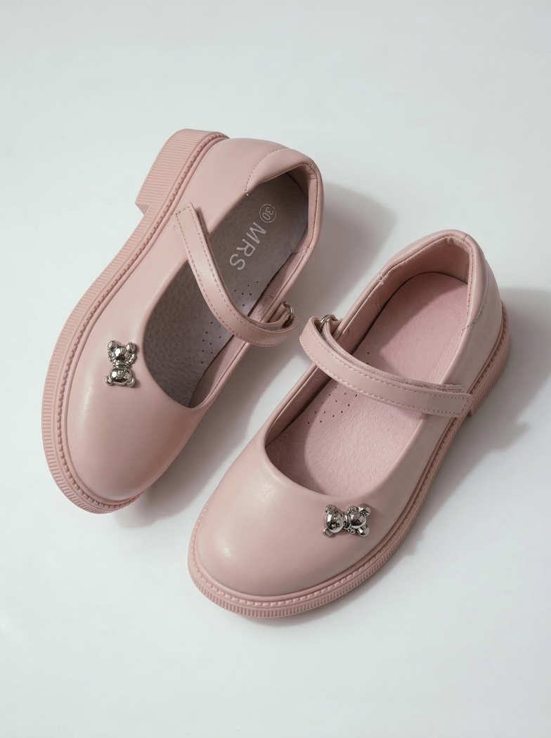 Lány Cipők rózsaszín öko bőrből készült Maria2 #24634