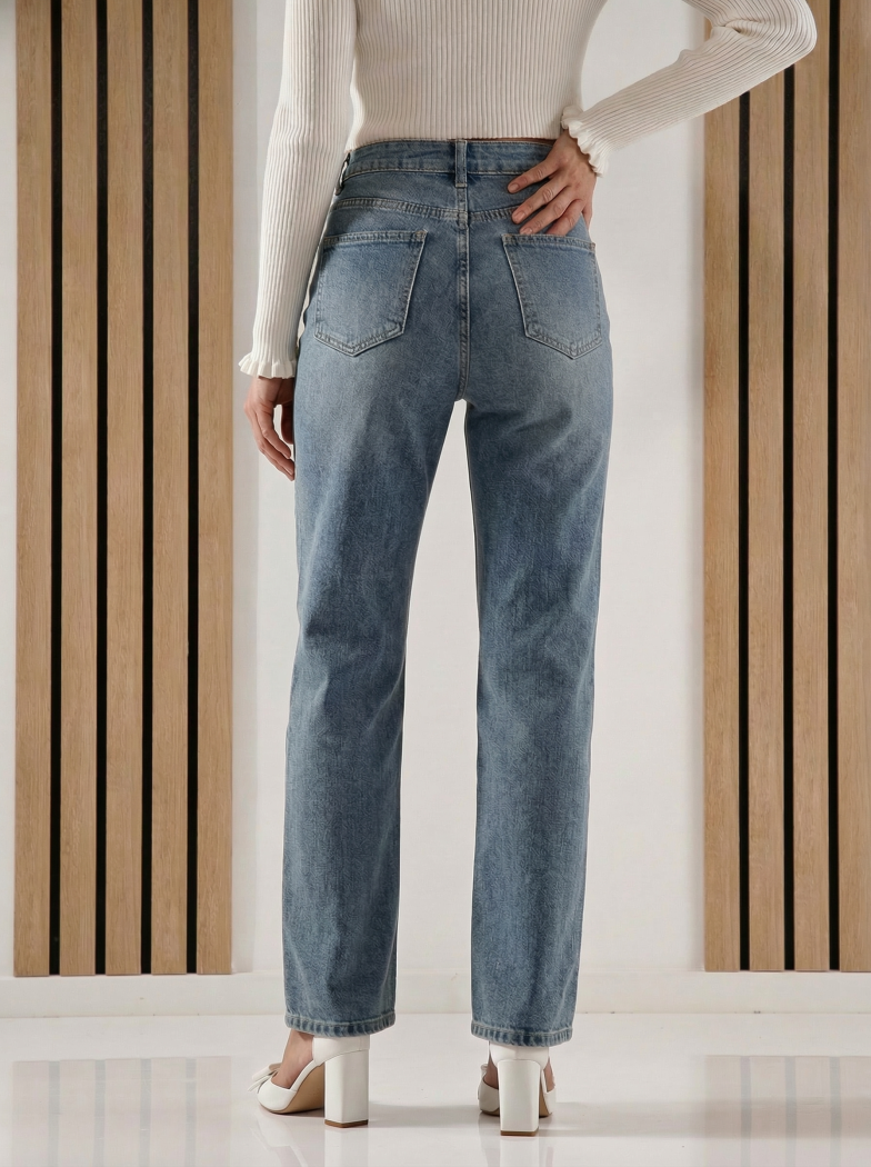 Wide Leg női farmernadrág Dani kék #A1419