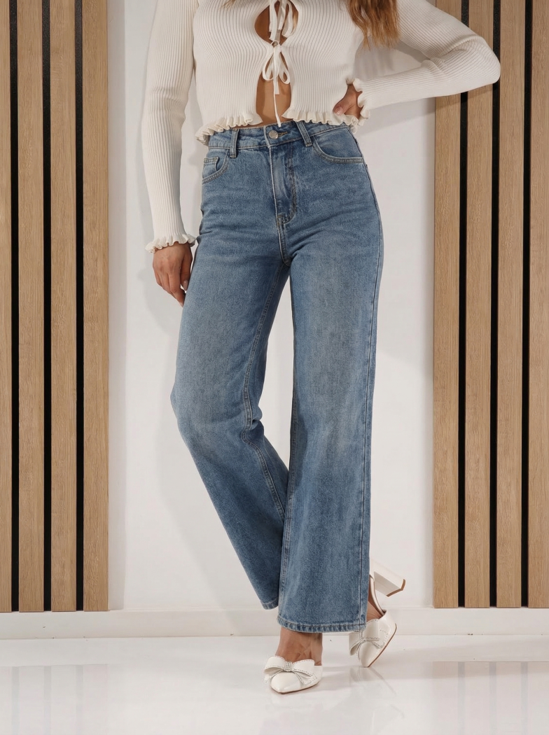 Wide Leg női farmernadrág Dani kék #A1419