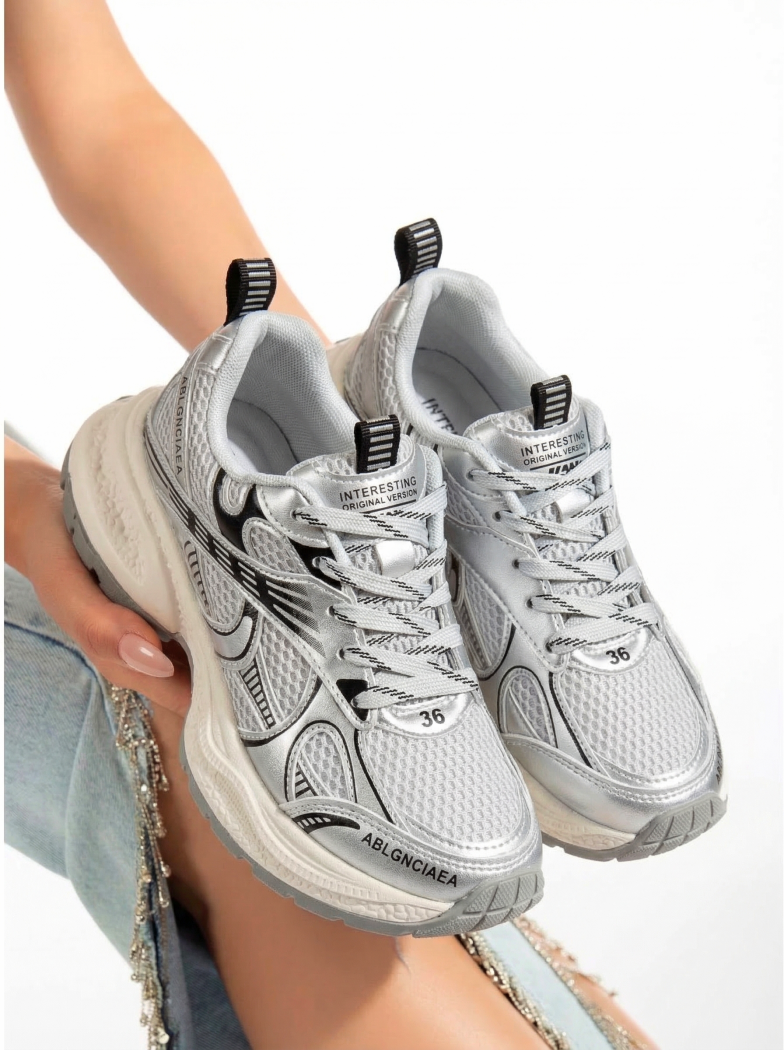 Iris Női Sportcipő Szürke Textil Anyagból #20733