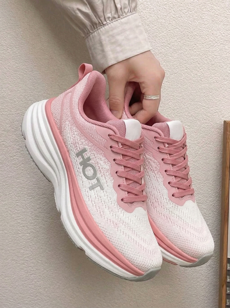 Luna Női Sportcipő Rózsaszín Textil Anyagból #20290