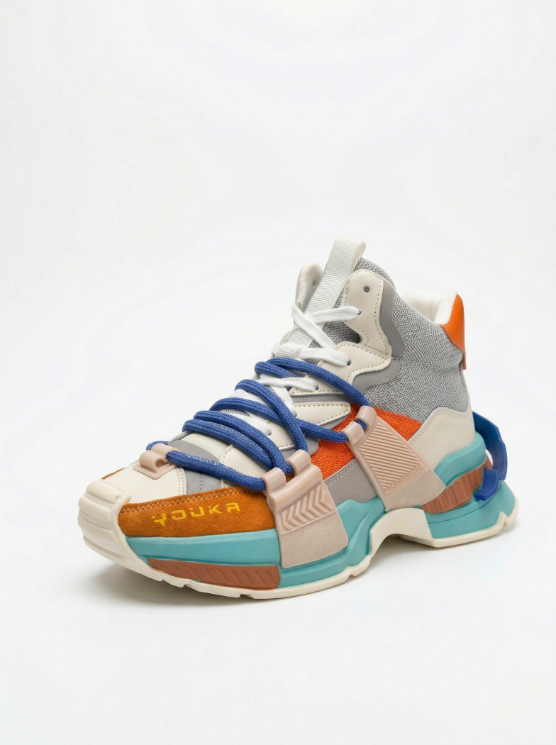 Női sportcipők narancs öko bőrből készült Nyssa #24682