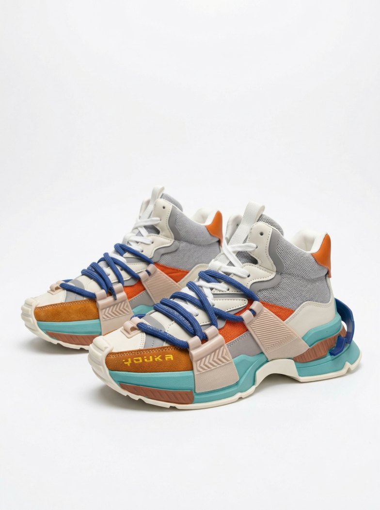 Női sportcipők narancs öko bőrből készült Nyssa #24682