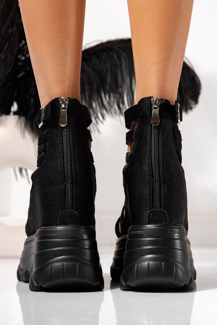 Női fehér textil platformszandál Selina #24732