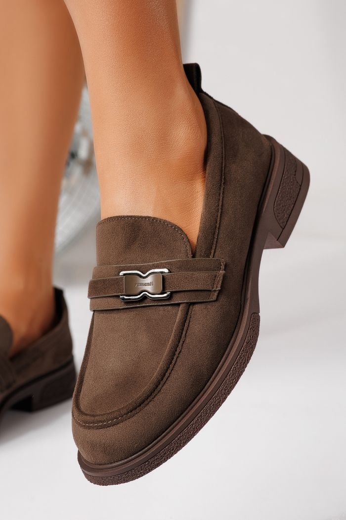 Női alkalmi cipők zöldellő öko velúrból készült Cassia #24901