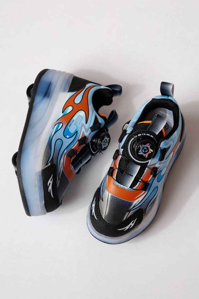 Görkorcsolya piros textil anyagból készült Helys3 #24866