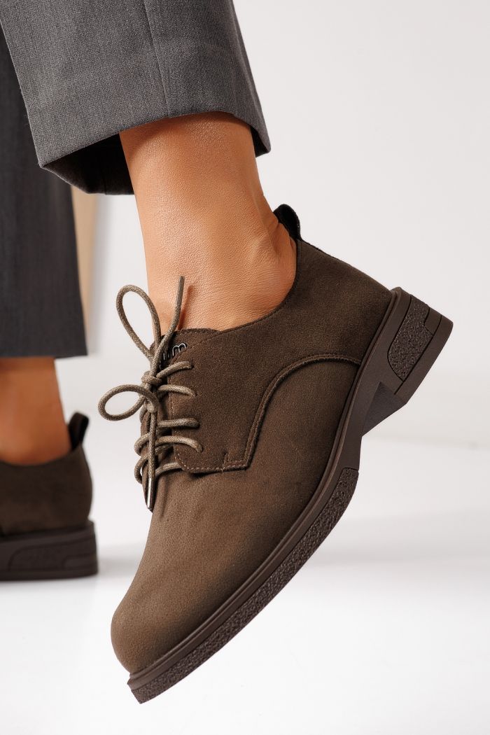 Női alkalmi cipők zöldellő öko velúrból készült Bellamy #24890