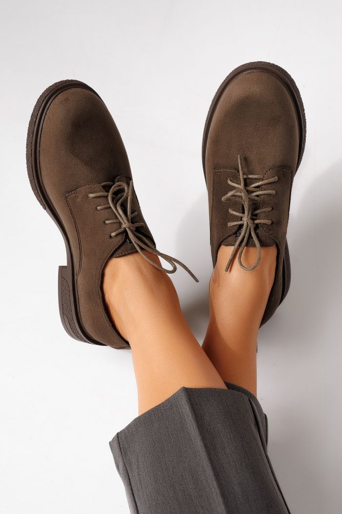 Női alkalmi cipők zöldellő öko velúrból készült Bellamy #24890