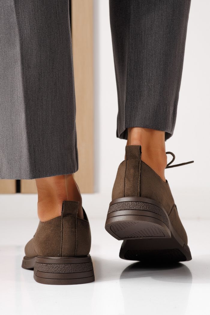 Női alkalmi cipők zöldellő öko velúrból készült Bellamy #24890