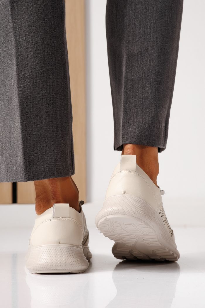 Női alkalmi cipők bézs  öko bőrből készült Catrina #24940