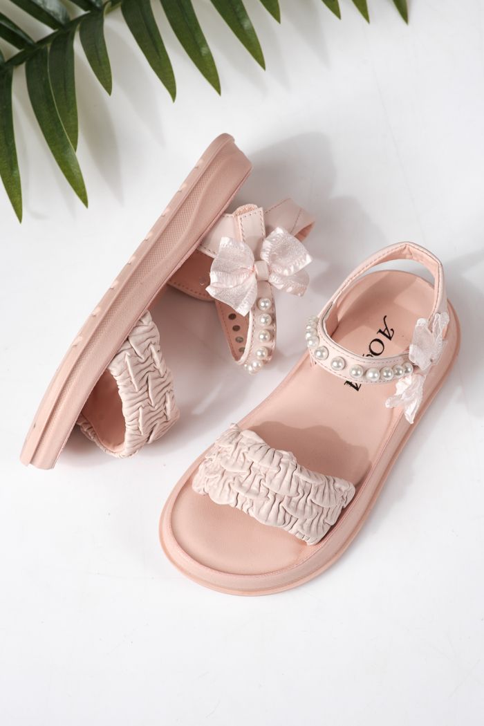 Gyerek szandálok rózsaszín öko bőrből készült Harper #24961