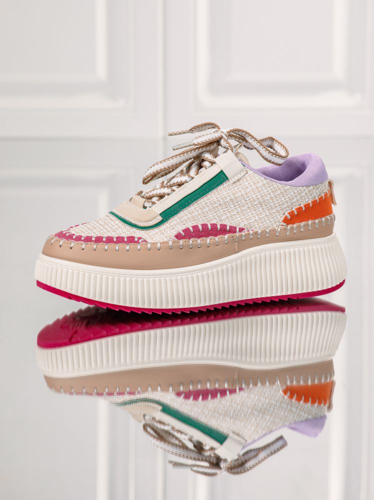 Roxi Női Sportcipő Piros Textil Anyagból #24983