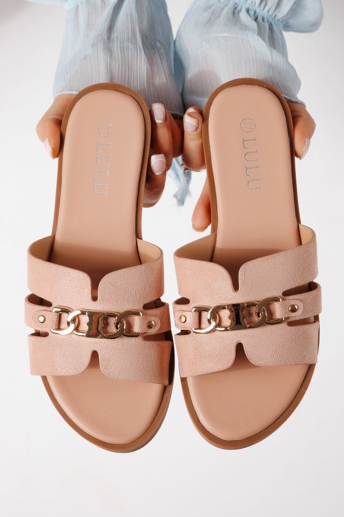 Női papucsok rózsaszín öko velúrból készült Pilar #25052