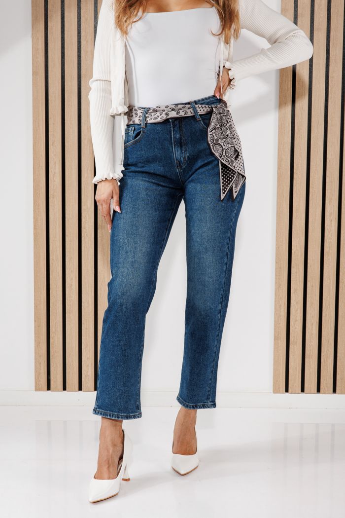Női Wide Leg Farmernadrágok Oria Kék #A1466