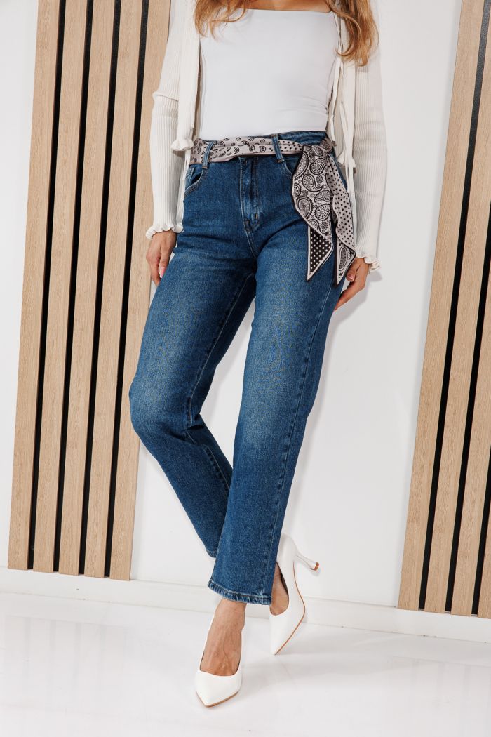 Női Wide Leg Farmernadrágok Oria Kék #A1466